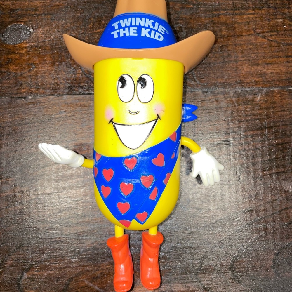 Collectible Vintage Twinkie Hostess The Kid Travel Cowboy Container Holder‎